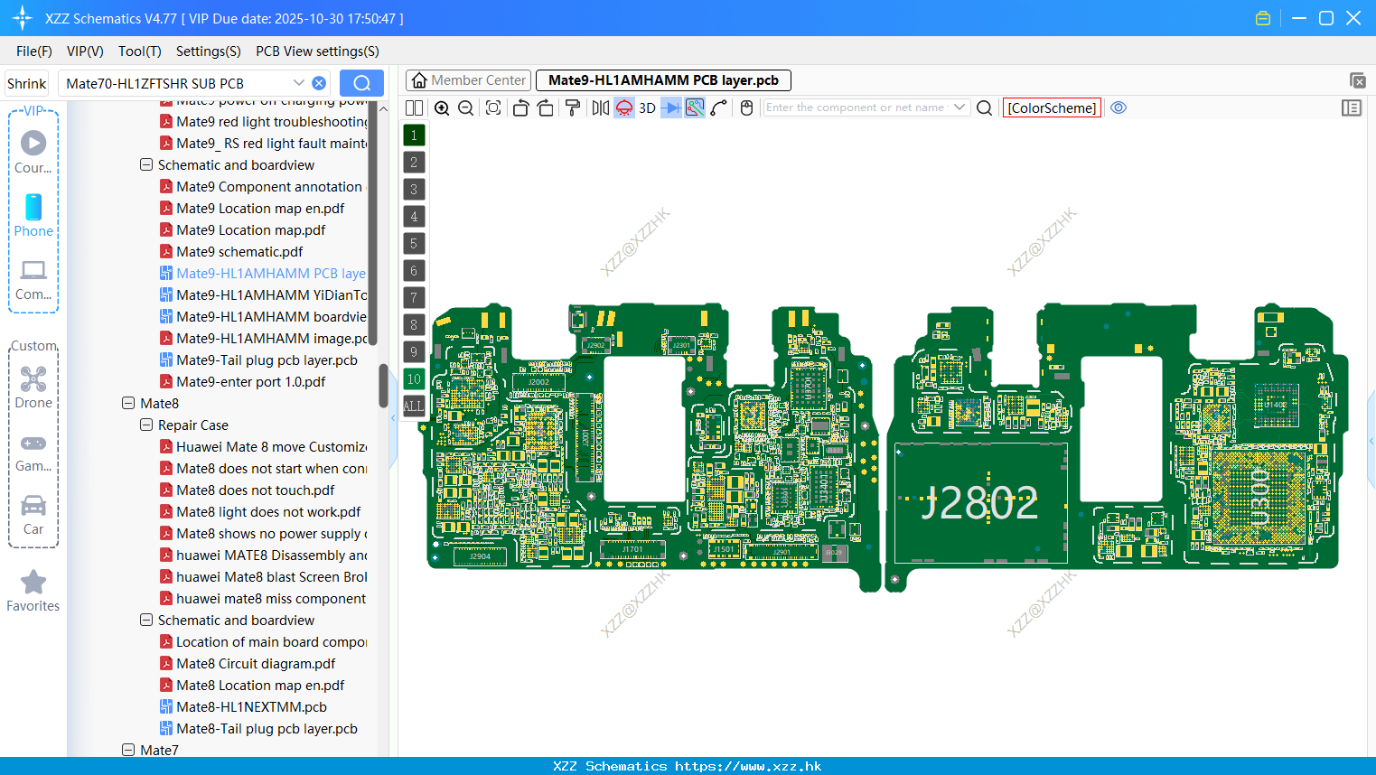 Huawei Mate9-HL1AMHAMM PCB Layer
